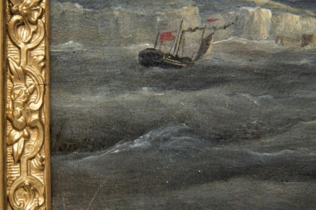 Tableau ancien Huile Sur Toile Par Johnson