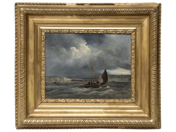 Tableau ancien Huile Sur Toile Par Johnson