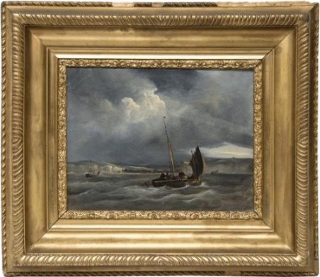 Tableau ancien Huile Sur Toile Par Johnson