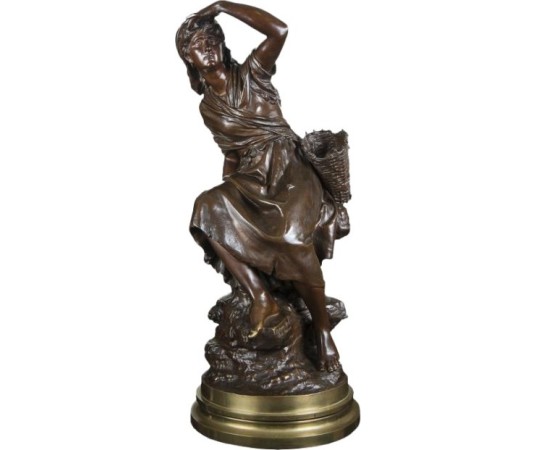 Sculpture ancienne En Bronze De Mathurin Moreau