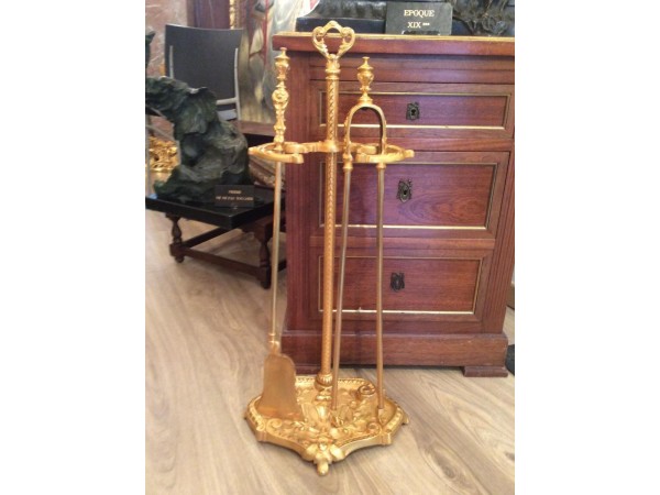 Nécessaire de Cheminée ancienne style Louis XVI