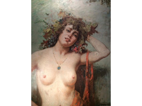 Painting D Emile Baes (1879-1954)