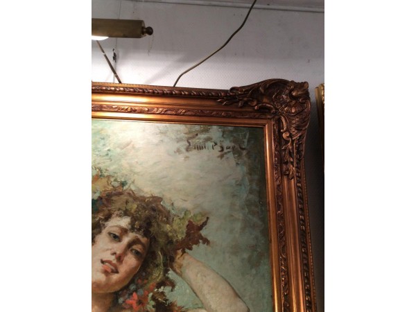 Painting D Emile Baes (1879-1954)