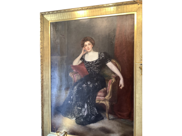 portrait femme 19ème siècle Par Àdolfo félice MULLER-URY