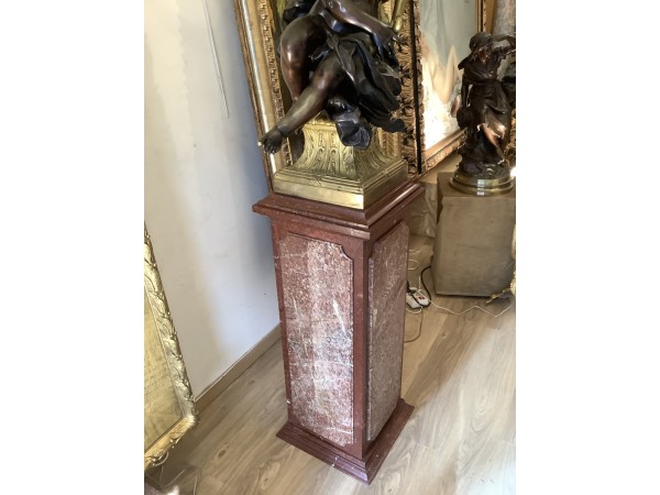 Torchère ancienne 19ème siècle En Bronze Doré