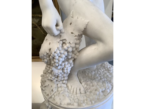 sculpture ancienne en Marbre de Carrare par Pietro Bazzanti