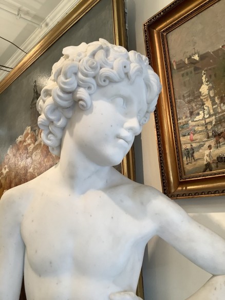 sculpture ancienne en Marbre de Carrare par Pietro Bazzanti