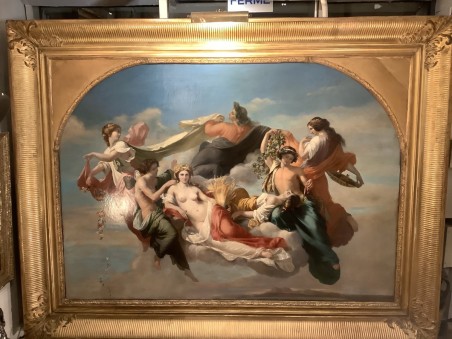 Tableau ancien 19ème siècle par Omer CHARLET