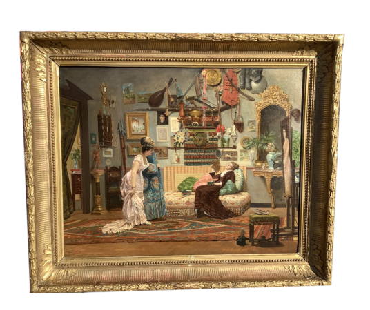 tableau école Française 19ème siècle par Antoine VIERLING