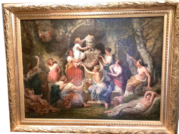 Tableau ancien du 19ème siècle Par Henri Picou