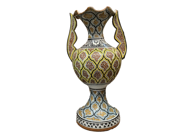 Vase ancien 20ème siècle en céramique - Orientaliste