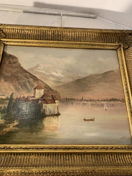 Tableaux anciens du  19ème Siècle - école Suisse