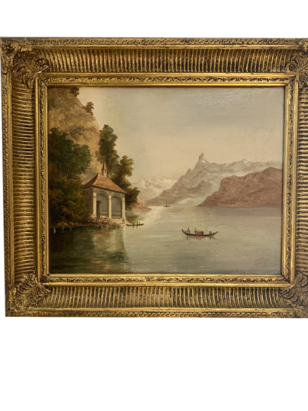 Tableaux anciens du  19ème Siècle - école Suisse