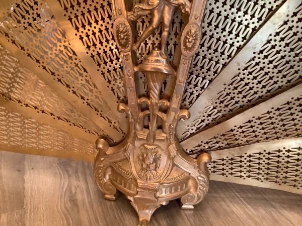 Louis XVI Style Gilt Bronze Firewall