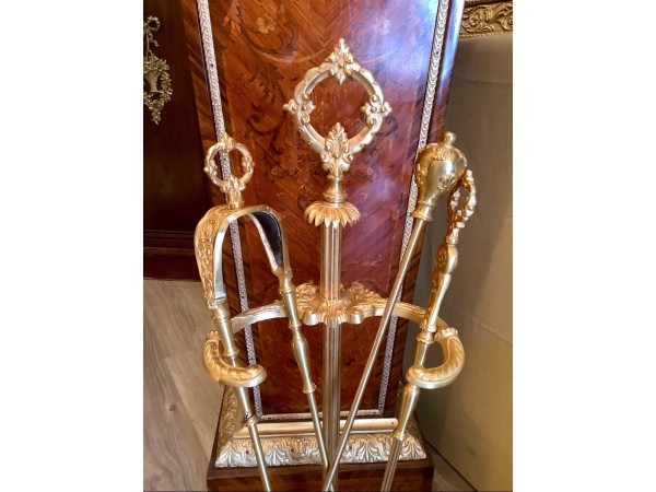 Nécessaire De Cheminée D époque Fin 19ème Siècle