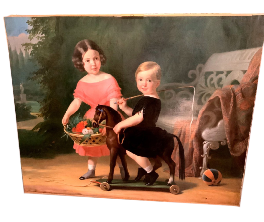 Peinture Française du 19ème Siècle - Les Enfants Royaux