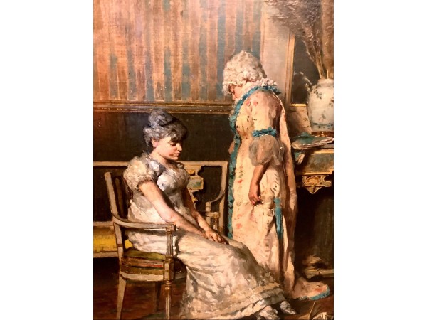 Painting 19 Eme Century "the...