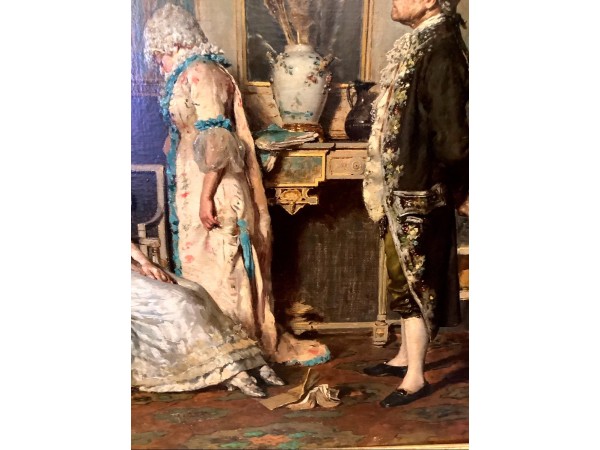 Painting 19 Eme Century "the...