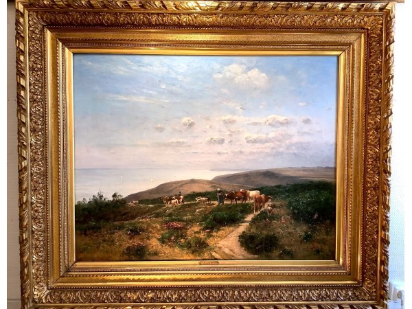 19th Century Painting By Louis Aimé...