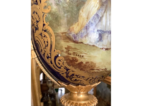 Pair Of Sevres Porcelain Vases With...