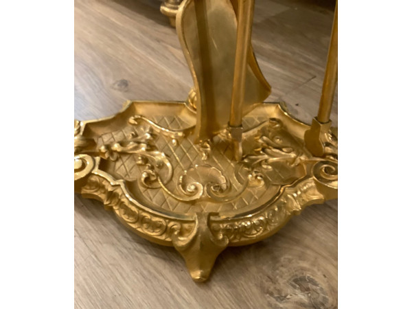 Louis XV Louis XVI Style Gilt Bronze...