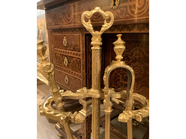 Louis XV Louis XVI Style Gilt Bronze...