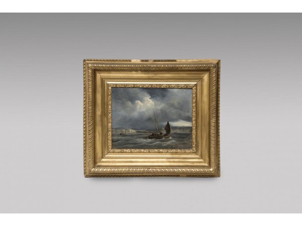 Tableau ancien Huile Sur Toile Par Johnson