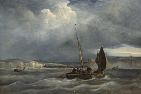 Tableau ancien Huile Sur Toile Par Johnson